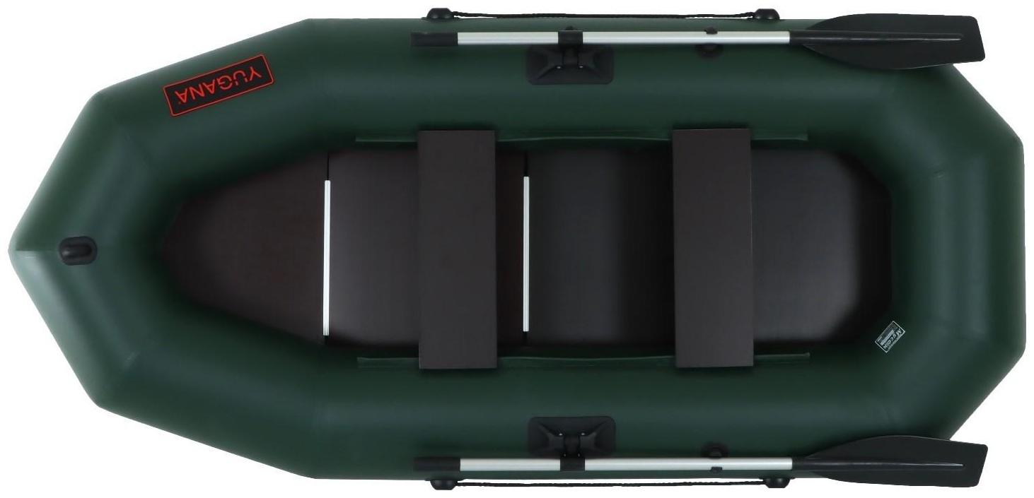 Лодка YUGANA R-260 С, слань, цвет олива