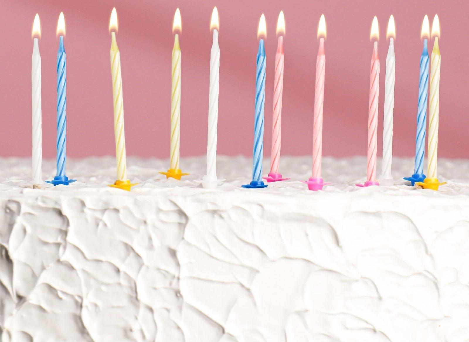 Свечи для торта «Спираль», 5 см, набор: 24 шт и 12 подставок