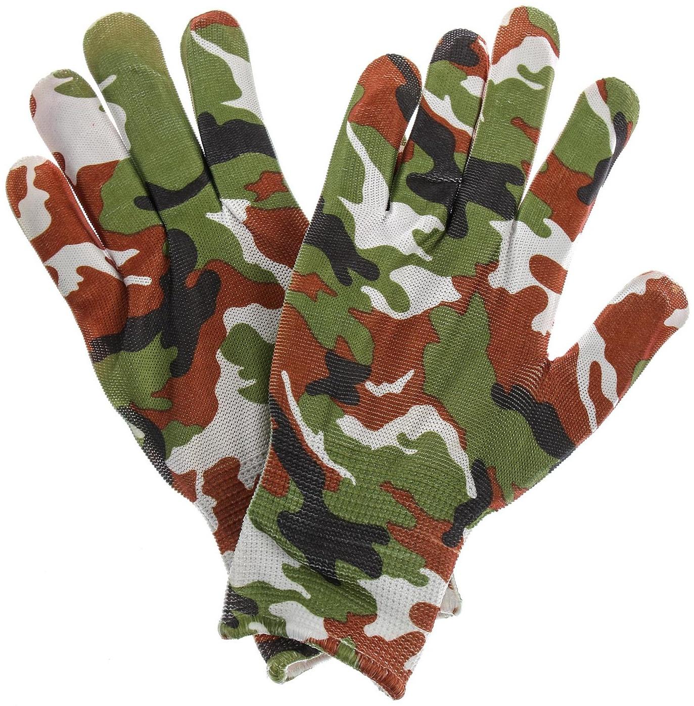 Перчатки нейлоновые, без покрытия, размер 9, цвет МИКС, Greengo