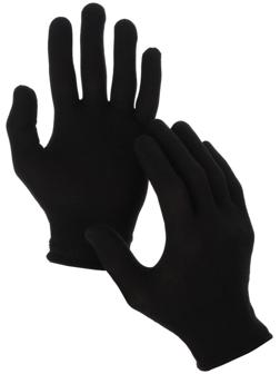 Перчатки нейлоновые, без покрытия, размер 8, чёрные, Greengo
