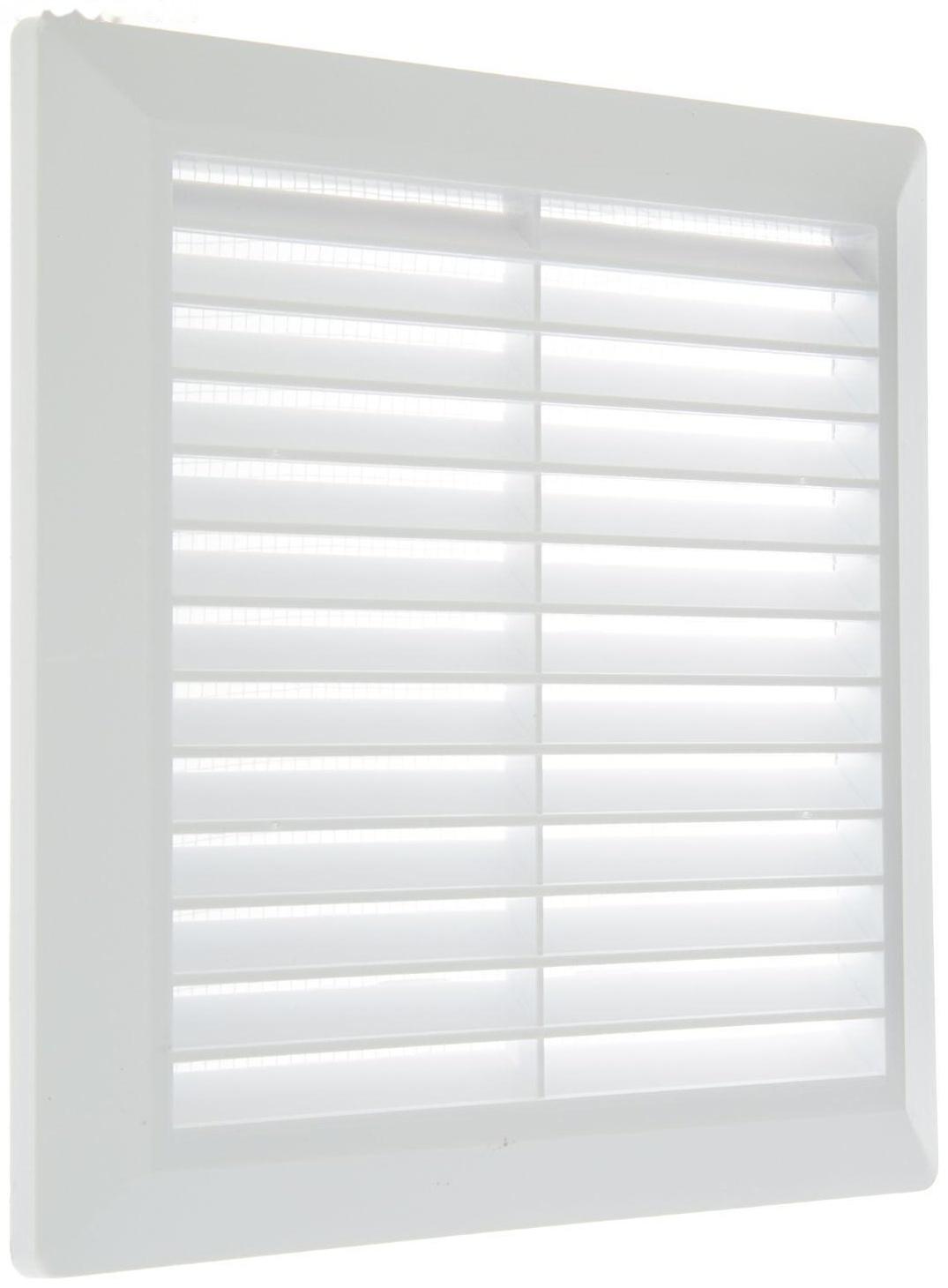 Решетка вентиляционная TDM SQ1807-0022, 203х203 мм, разъемная, с москитной сеткой