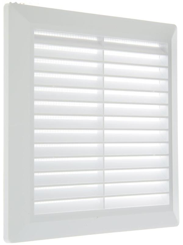Решетка вентиляционная TDM SQ1807-0022, 203х203 мм, разъемная, с москитной сеткой