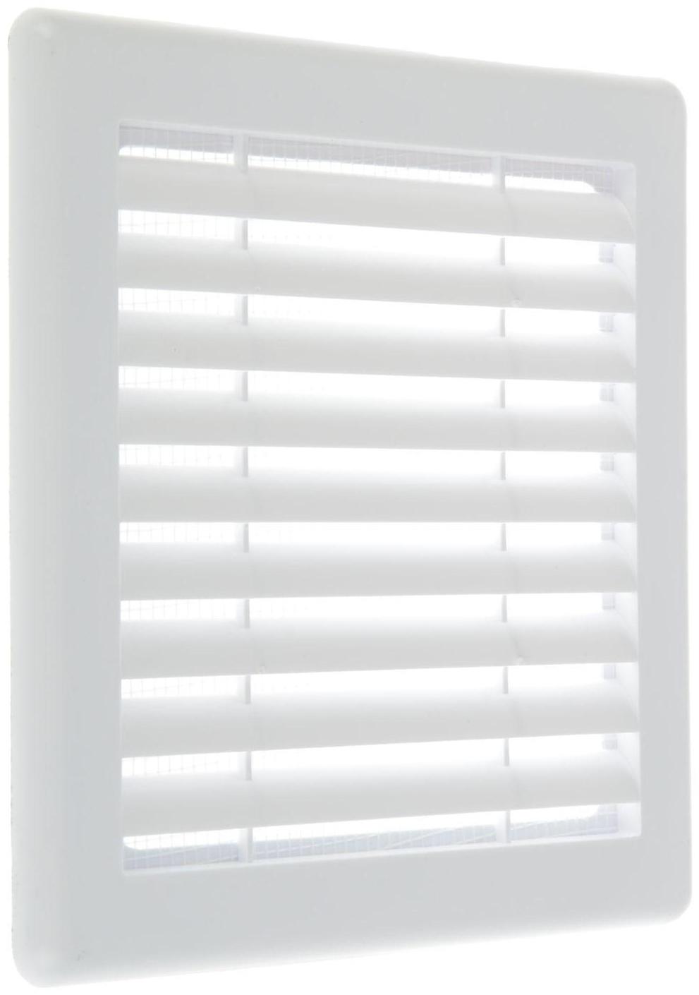 Решетка вентиляционная TDM SQ1807-0024, 180 х 180 мм, разъемная, с москитной сеткой