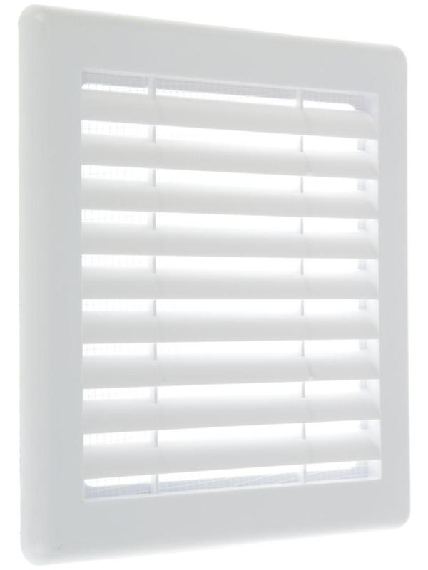 Решетка вентиляционная TDM SQ1807-0024, 180 х 180 мм, разъемная, с москитной сеткой