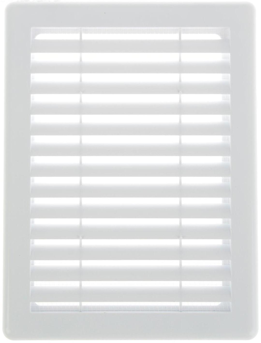 Решетка вентиляционная TDM SQ1807-0025, 180 х 240 мм, разъемная, с москитной сеткой