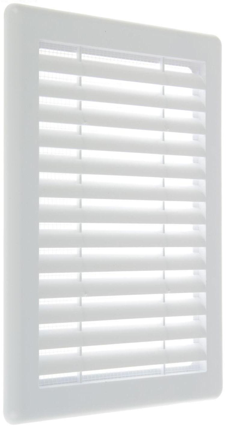 Решетка вентиляционная TDM SQ1807-0025, 180 х 240 мм, разъемная, с москитной сеткой