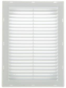 Решетка вентиляционная TDM SQ1807-0083, 183 х 253 мм, разъемная, с москитной сеткой, белая