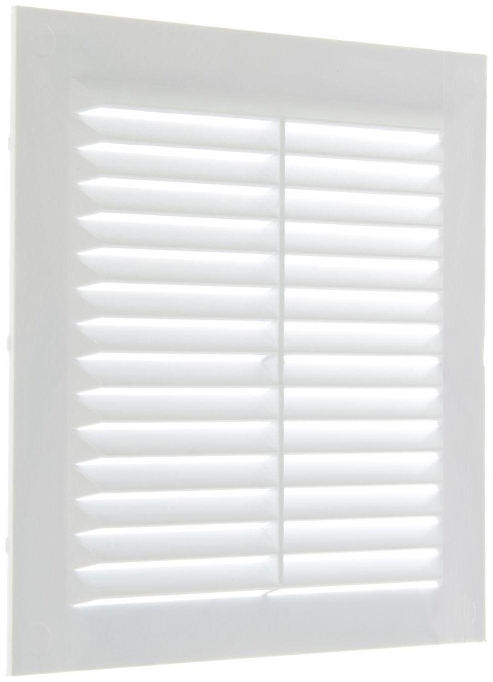 Решетка вентиляционная TDM SQ1807-0086, 150 х 150 мм, неразъемная, с москитной сеткой, белая