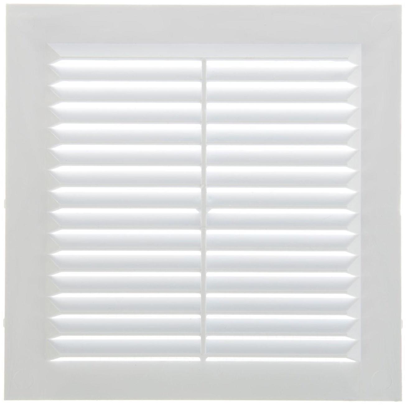 Решетка вентиляционная TDM SQ1807-0086, 150 х 150 мм, неразъемная, с москитной сеткой, белая