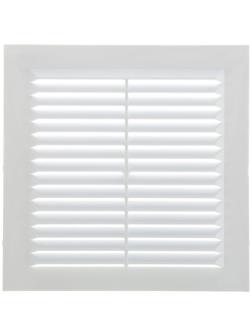 Решетка вентиляционная TDM SQ1807-0086, 150 х 150 мм, неразъемная, с москитной сеткой, белая