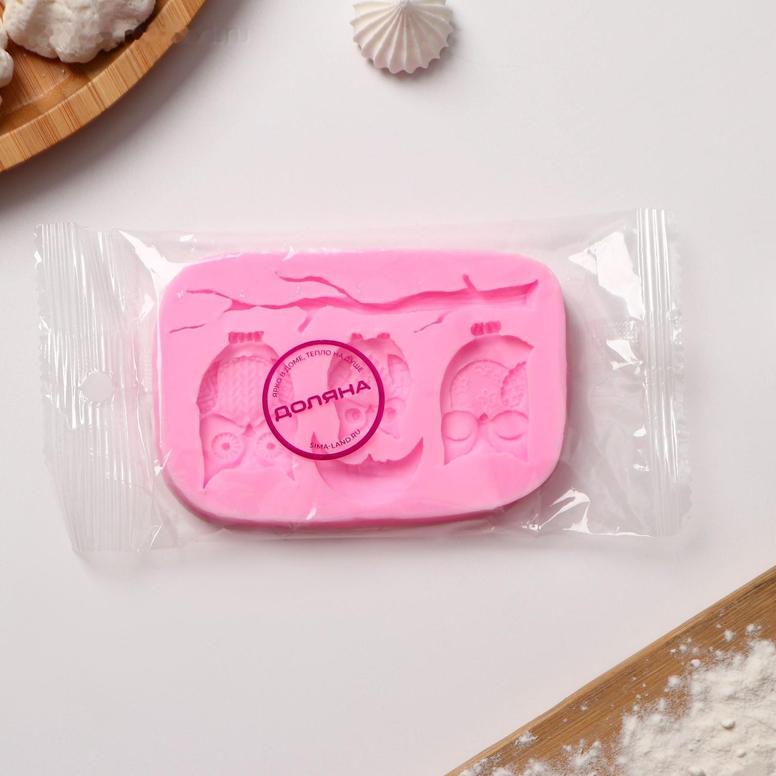 Молд «Совы», 10×7 см, цвет МИКС