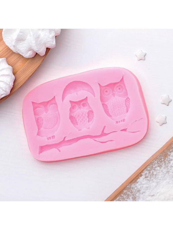 Молд «Совы», 10×7 см, цвет МИКС