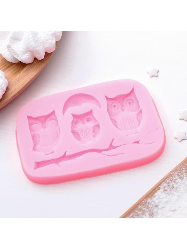 Молд «Совы», 10×7 см, цвет МИКС