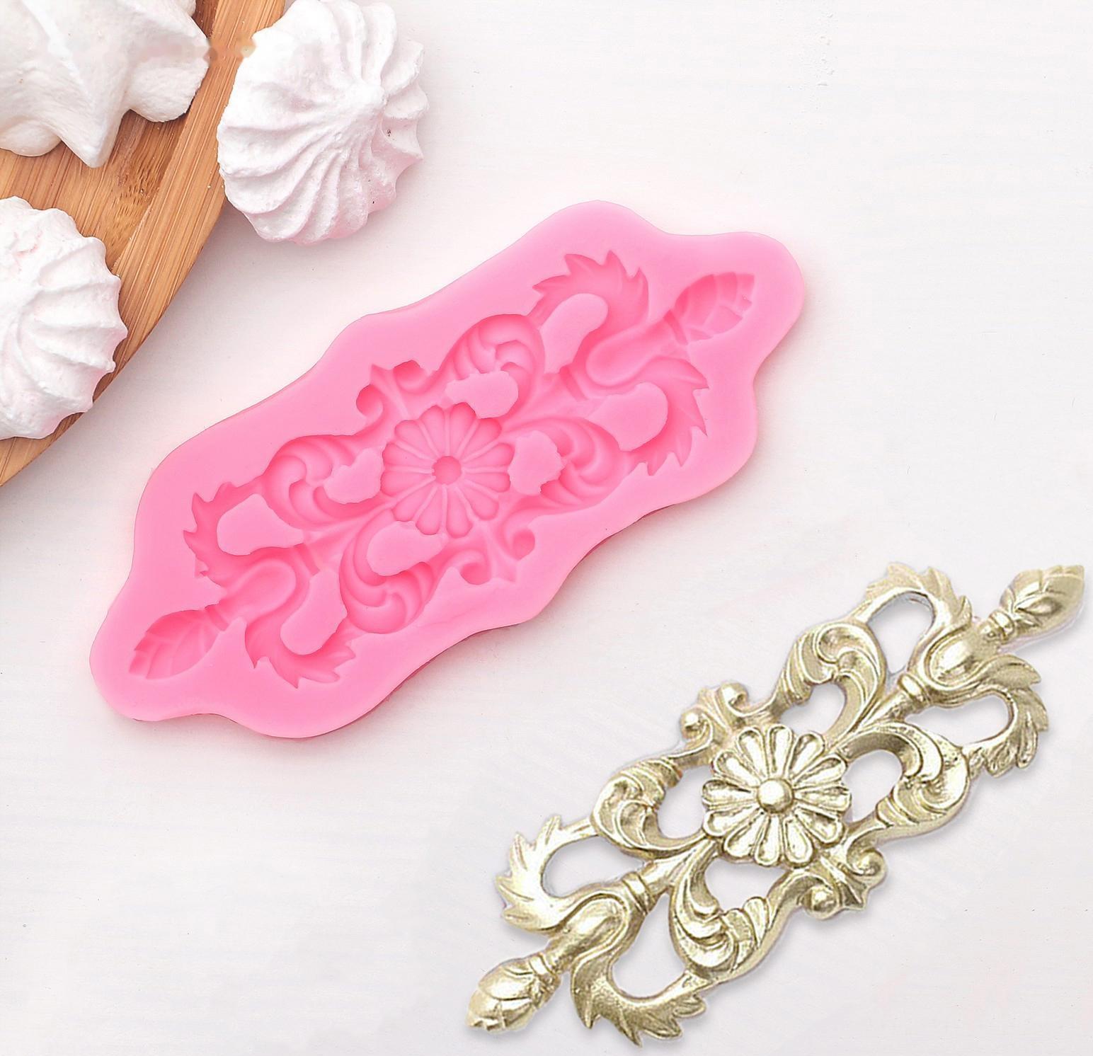 Молд «Лепнина», 13,5×5,5 см, цвет МИКС