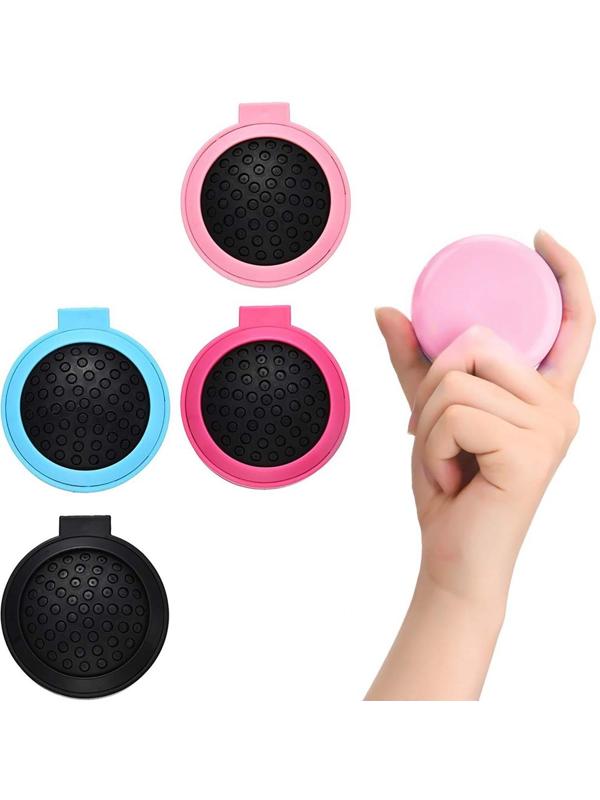 Расчёска массажная складная, с зеркалом, d = 6 см, цвет МИКС