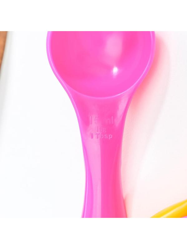 Набор мерных ложек Доляна «Креатив», 5 шт: 1 мл, 2,5 мл, 5 мл, 7,5 мл, 15 мл, цвет МИКС