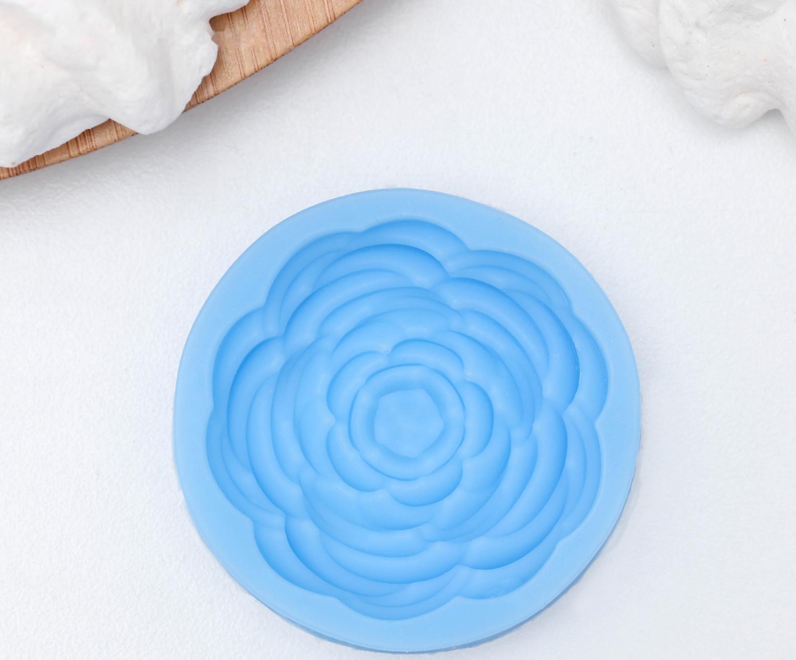 Молд «Прекрасная роза», 5,7×5,7 см, цвет МИКС