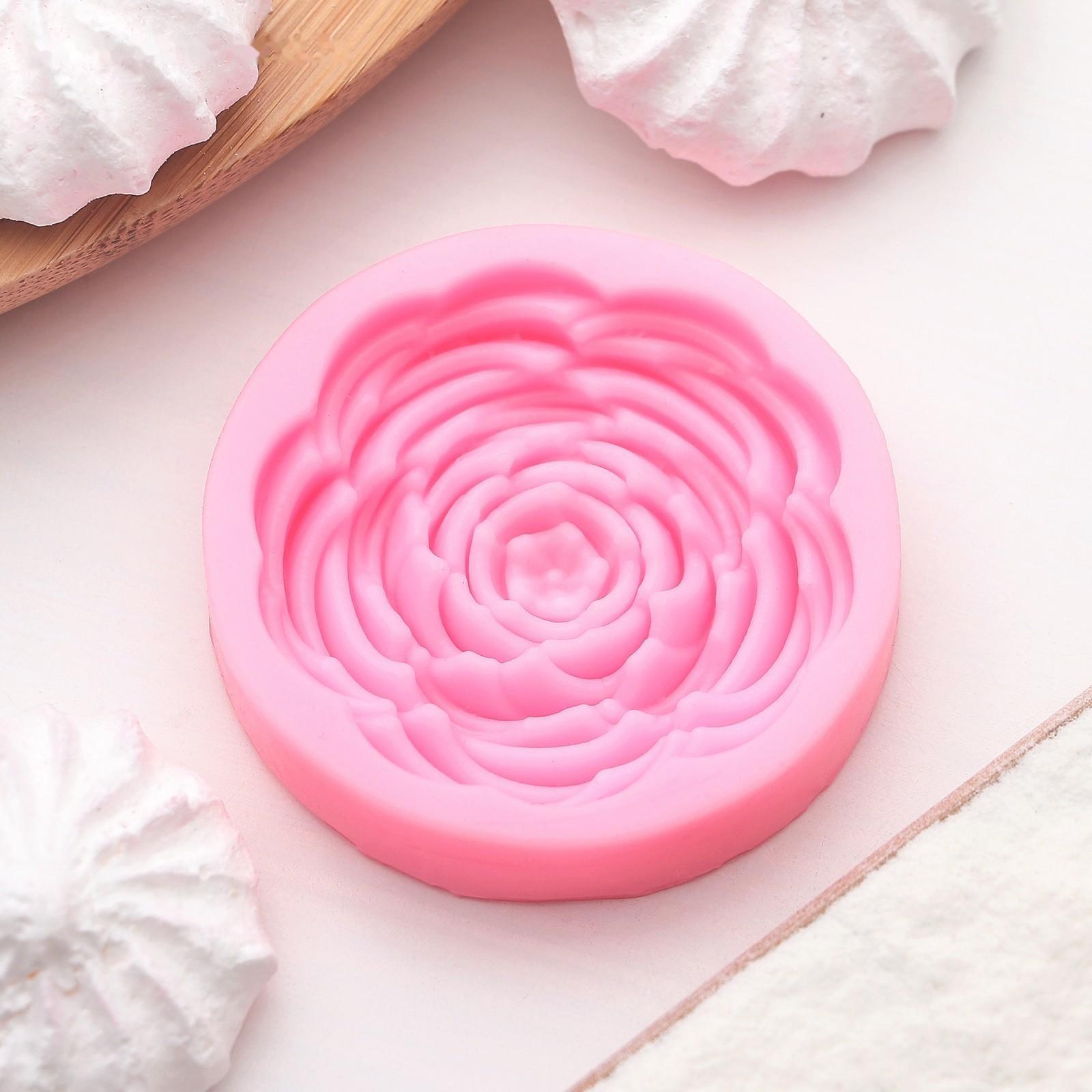 Молд «Прекрасная роза», 5,7×5,7 см, цвет МИКС