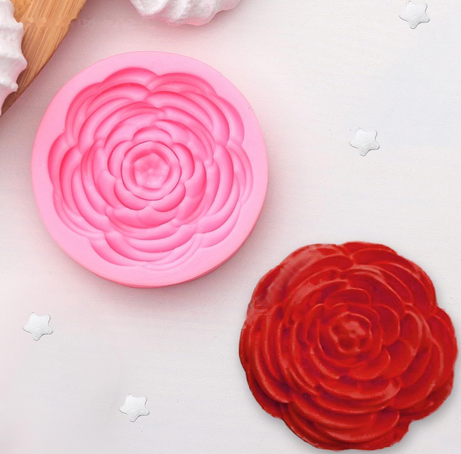 Молд «Прекрасная роза», 5,7×5,7 см, цвет МИКС