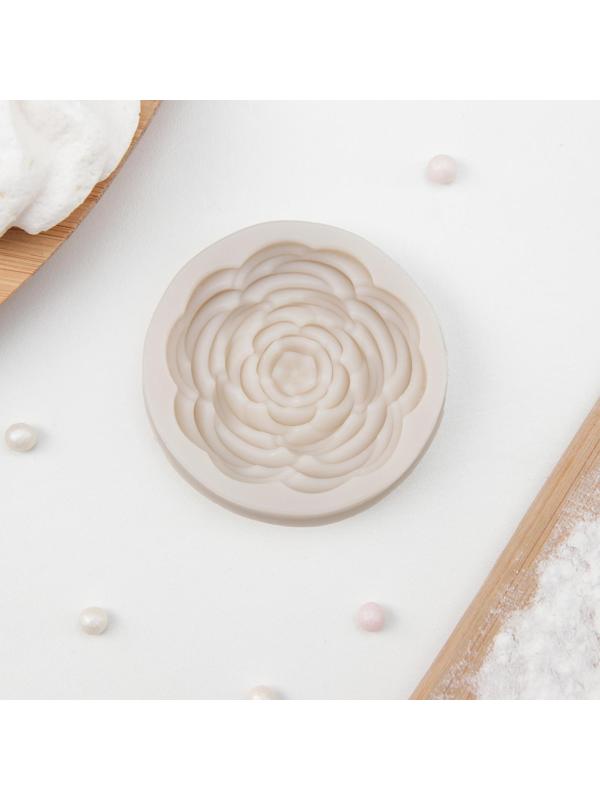 Молд «Прекрасная роза», 5,7×5,7 см, цвет МИКС