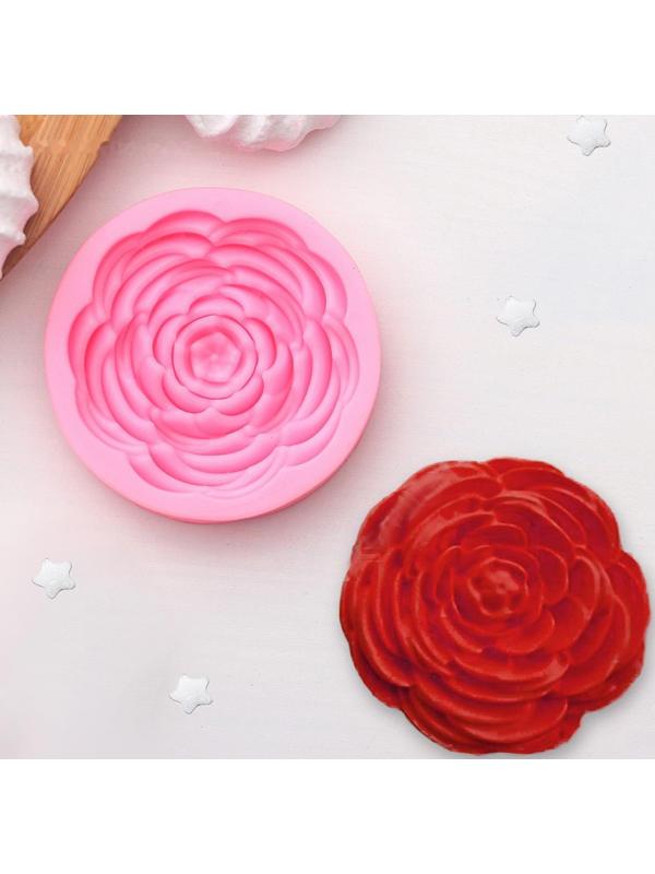 Молд «Прекрасная роза», 5,7×5,7 см, цвет МИКС