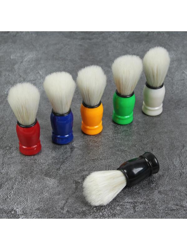 Помазок для бритья, пластиковый, цвет МИКС