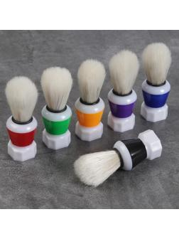 Помазок для бритья, пластиковый, цвет МИКС