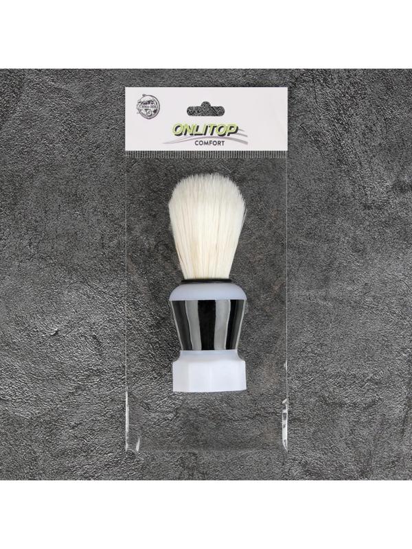 Помазок для бритья, пластиковый, цвет МИКС