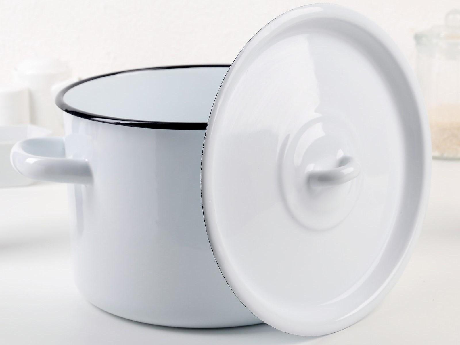 Кастрюля без деколи, 4,5 л, цвет МИКС