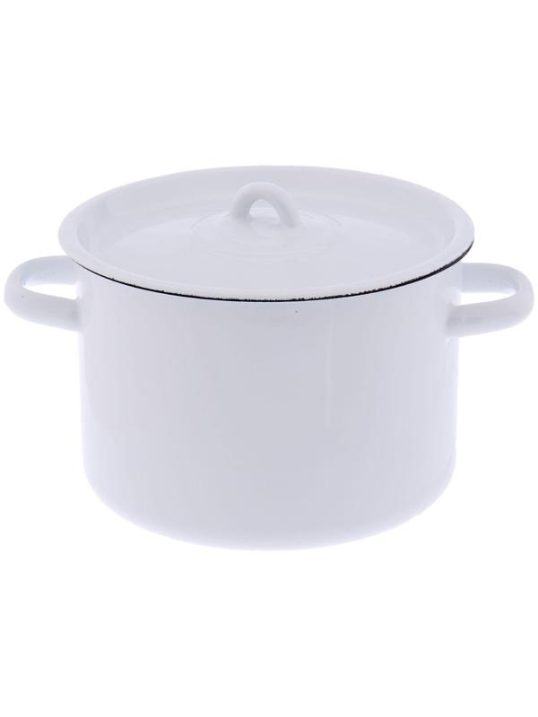 Кастрюля без деколи, 4,5 л, цвет МИКС