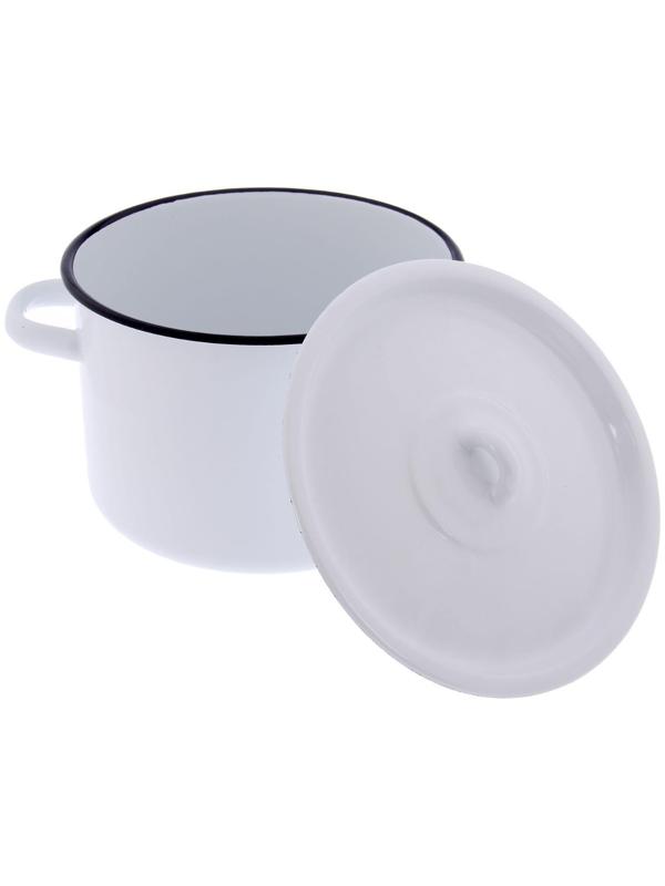 Кастрюля без деколи, 4,5 л, цвет МИКС