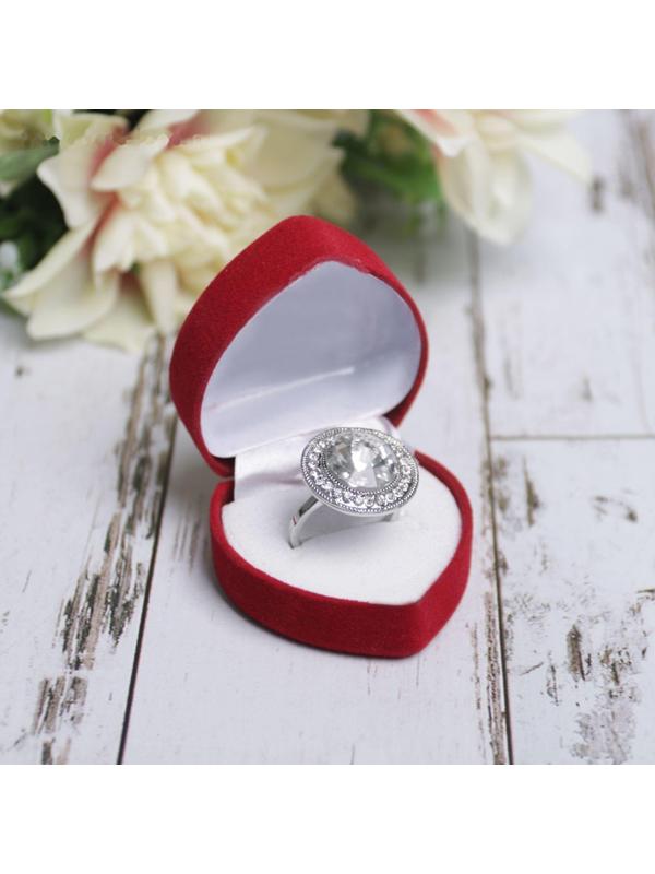 Футляр бархатный под кольцо 