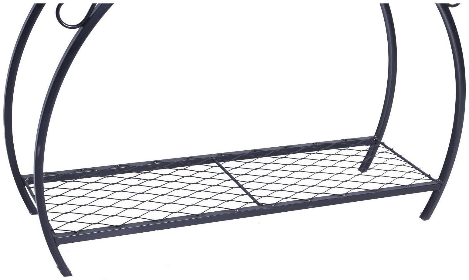 Мангал кованый, размер 120*90 см, с дровенником и крышей, толщина металла  2,5 мм