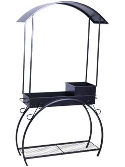 Мангал кованый, размер 120*90 см, с дровенником и крышей, толщина металла  2,5 мм