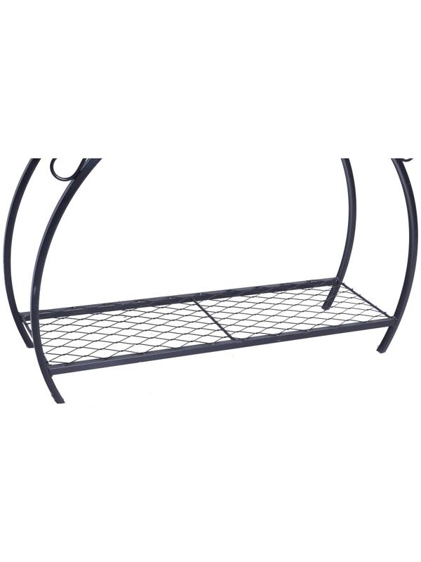 Мангал кованый, размер 120*90 см, с дровенником и крышей, толщина металла  2,5 мм