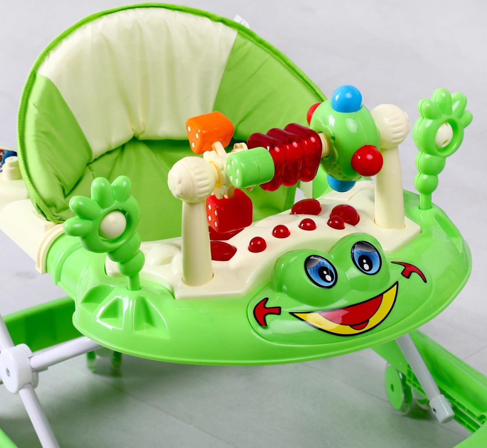 Ходунки «Игротека», музыкальные и световые эффекты, цвет зелёный