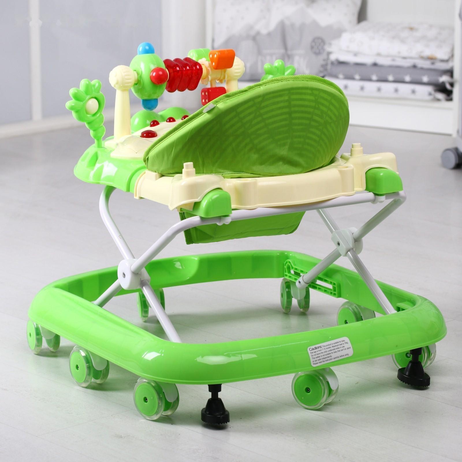 Ходунки «Игротека», музыкальные и световые эффекты, цвет зелёный