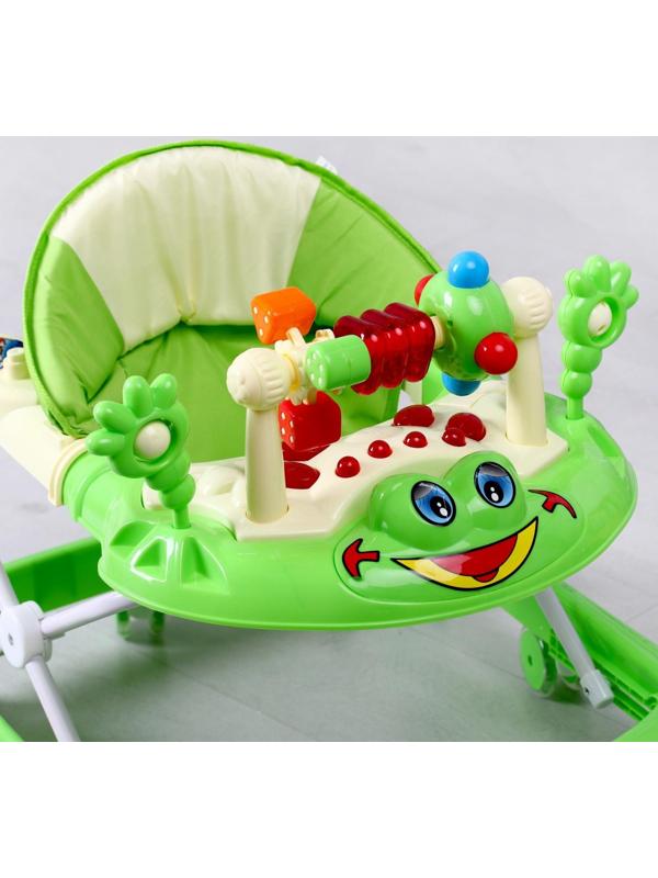 Ходунки «Игротека», музыкальные и световые эффекты, цвет зелёный