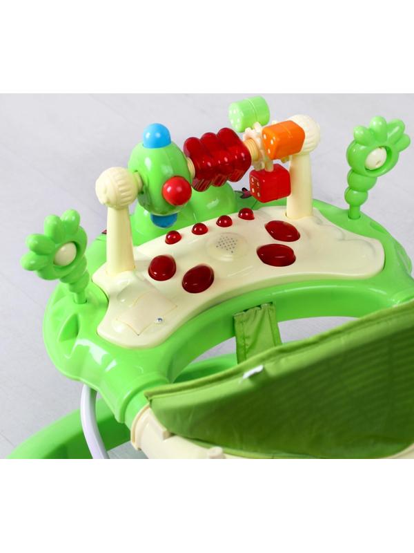 Ходунки «Игротека», музыкальные и световые эффекты, цвет зелёный