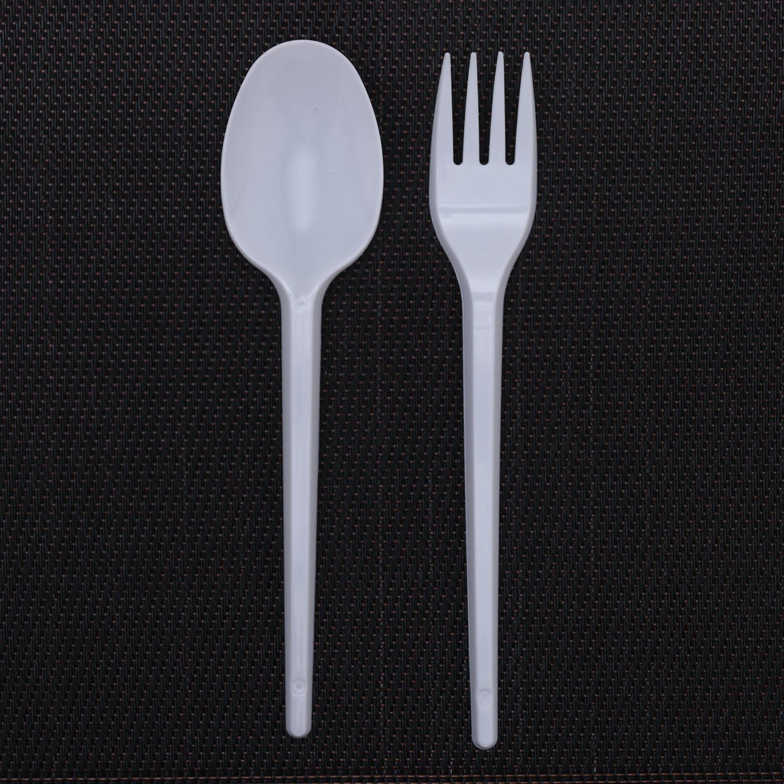 Набор одноразовых приборов «Мини», 3 предмета: вилка, столовая ложка, салфетка, цвет белый