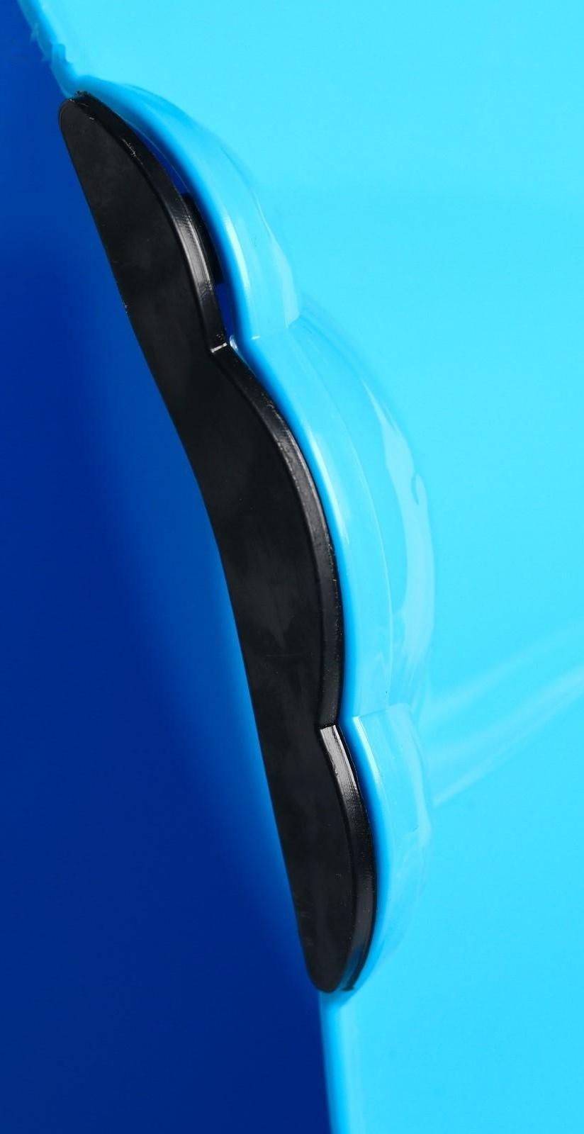 Горшок детский антискользящий «Комфорт» с крышкой, съёмная чаша, цвет голубой