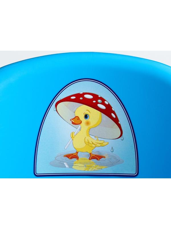 Горшок детский антискользящий «Комфорт» с крышкой, съёмная чаша, цвет голубой