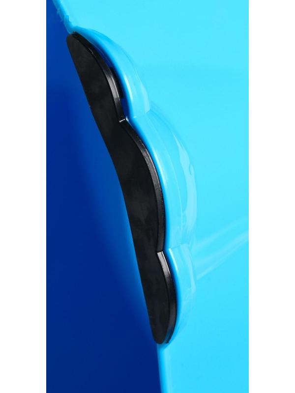 Горшок детский антискользящий «Комфорт» с крышкой, съёмная чаша, цвет голубой