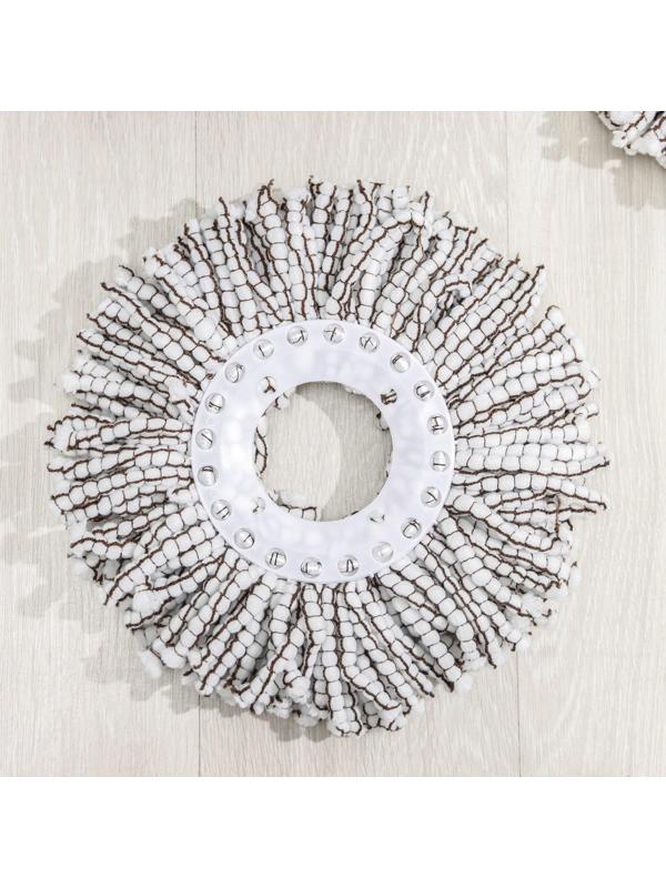 Набор для уборки: ведро на колёсиках с металлической центрифугой 18 л, швабра, запасная насадка из микрофибры, 2 дозатора, цвет МИКС