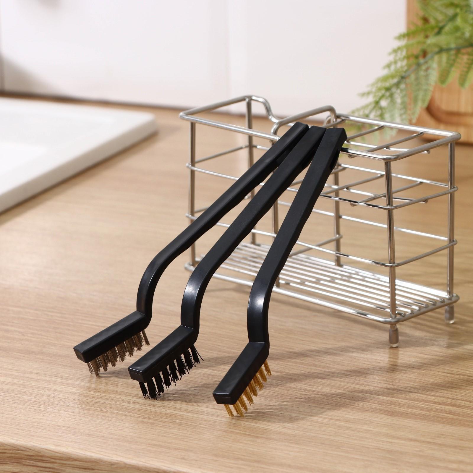 Набор щёток Доляна, 3 шт: латунная, стальная, нейлоновая