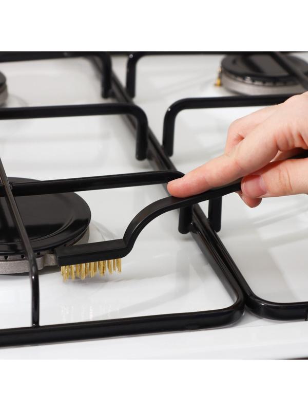 Набор щёток Доляна, 3 шт: латунная, стальная, нейлоновая