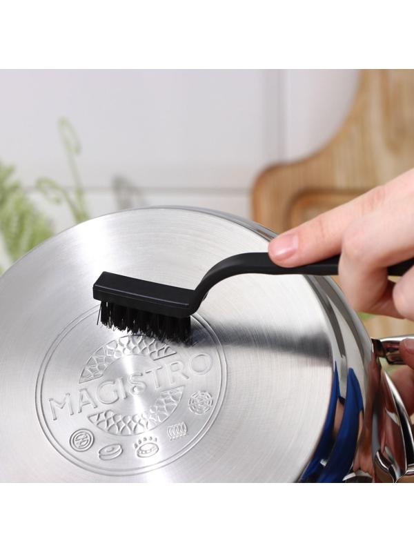 Набор щёток Доляна, 3 шт: латунная, стальная, нейлоновая