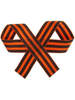 Лента георгиевская, репсовая, 40 см
