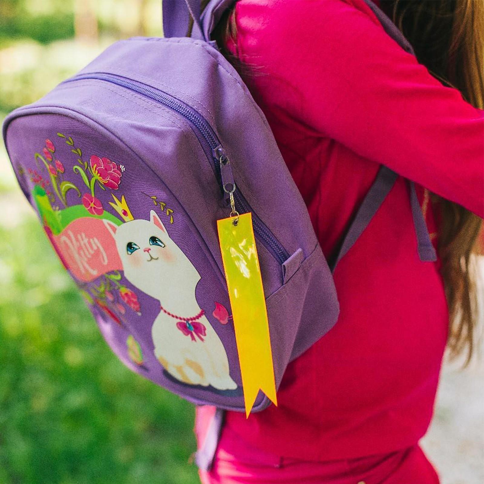 Светоотражающий элемент «Флажок», 15 × 3 см, цвет жёлтый/оранжевый