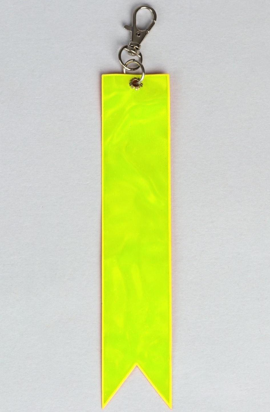 Светоотражающий элемент «Флажок», 15 × 3 см, цвет жёлтый/оранжевый